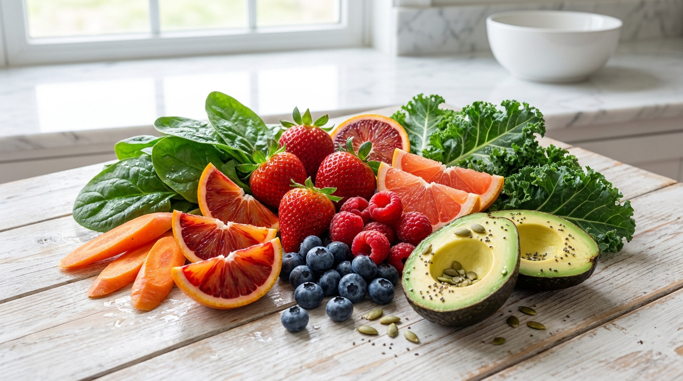 Alimentation bonne mine : les aliments lumineux